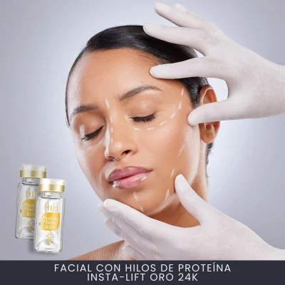 Curso Online de Tratamiento Facial con Hilos de Proteína Insta-Lift Oro 24K