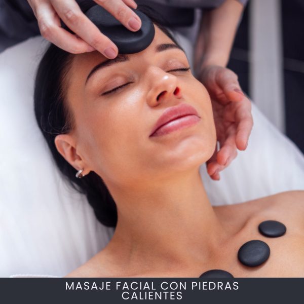 Masaje Facial Con Piedras Calientes